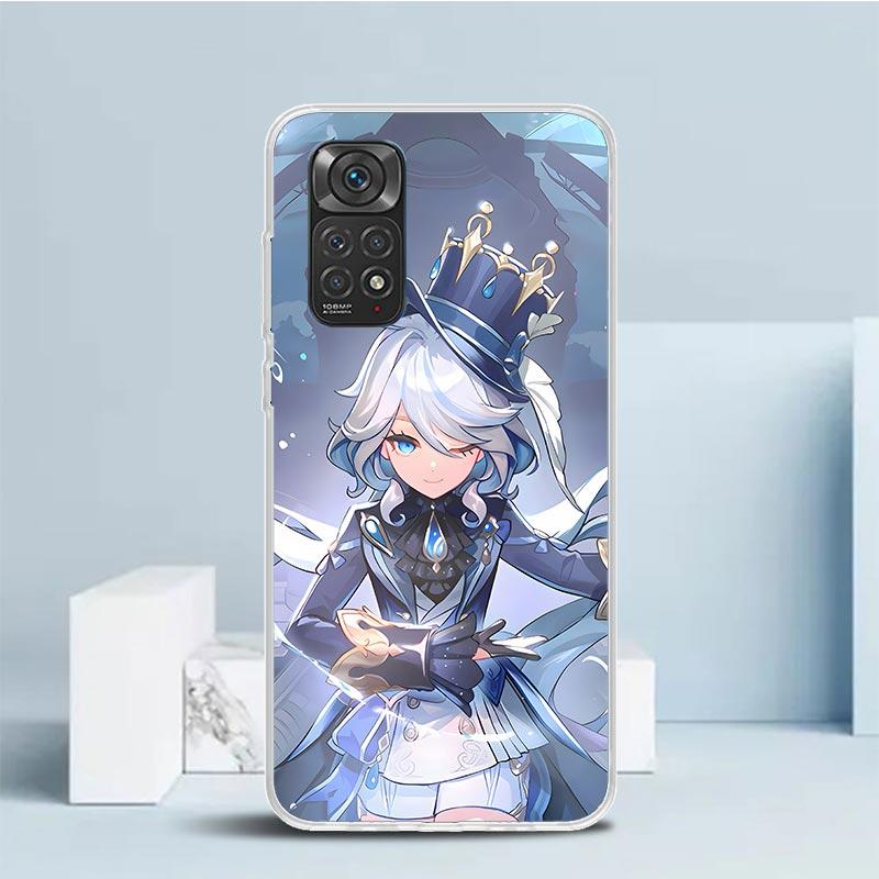Genshin Impact Furina Soft Cover for Xiaomi Redmi Note 15 14 13 12 Pro Plus Phone Case 14S 11S 11T 11E 10S 10 4G Pattern Shell R