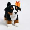 Bernese Mountain Dog Plush Toy 9.8 Inch Super Realistic Dog Doll Comforting Companion Doll Children's Birthday Gift Pet Dog Shap