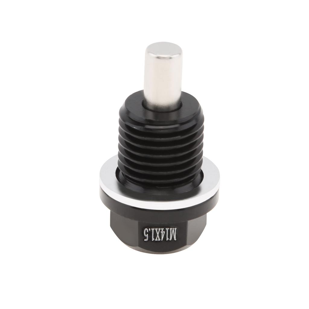 M14 X 1.5 Aluminum Magnetic Oil Drain Plug Fit for Honda/Ford/Hyundai with Crush Washer Gasket Universal Magnetic Oil Drain Plu Oil Drain Plugs 3