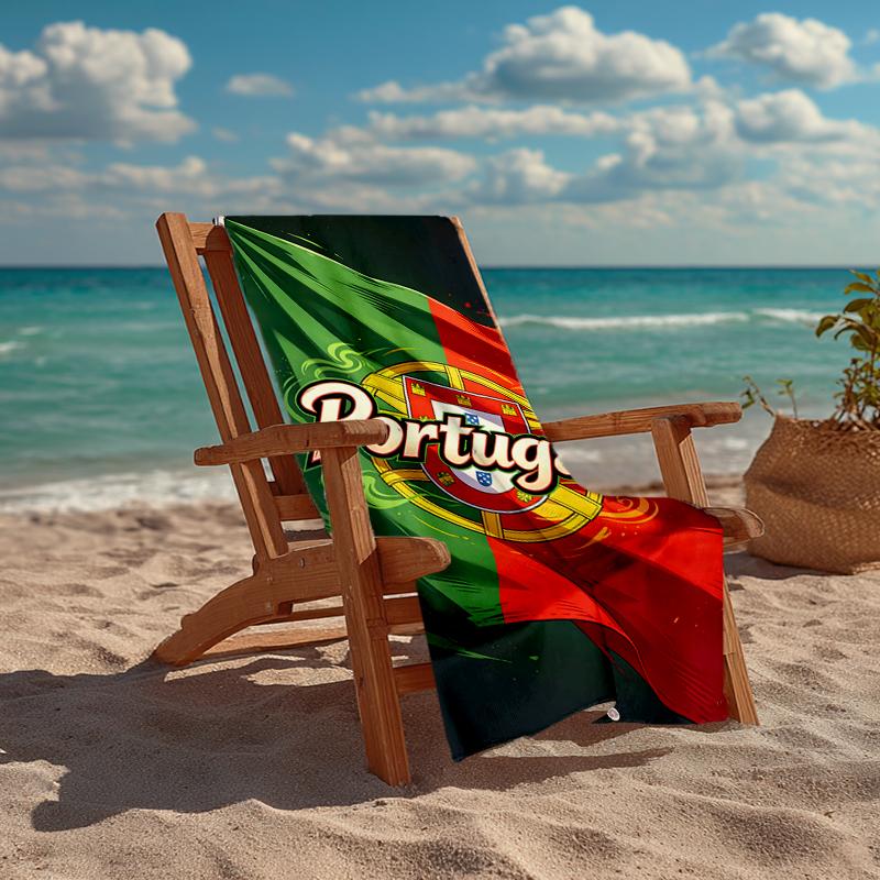 Portugal flag Fashion Beach Towel: Ideal for Summer Adventures Soft, absorbent and quick drying suitable for swimming and bathing