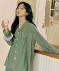 [Dossy] Silk Fit Wednesday Long Sleeve Couple Pajama Set [Shipped from Korea] 100% Authentic