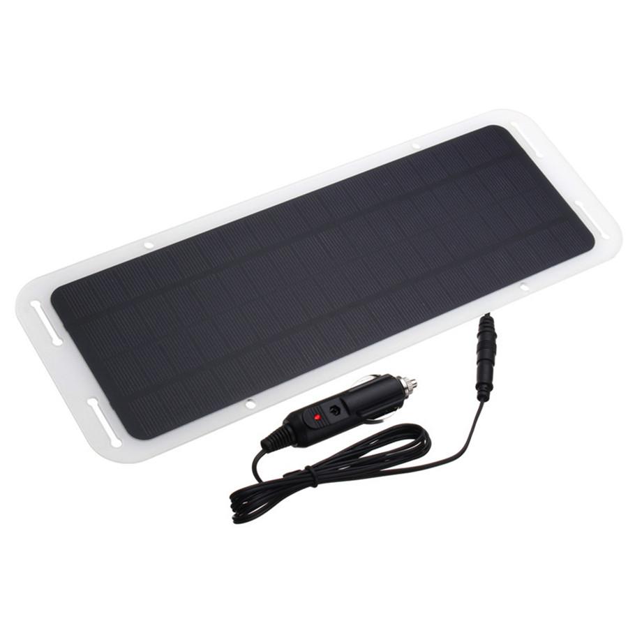 12V 300mAh 5W Solar Panel Power Monocrystal Backup Charger For Car Boat Battery