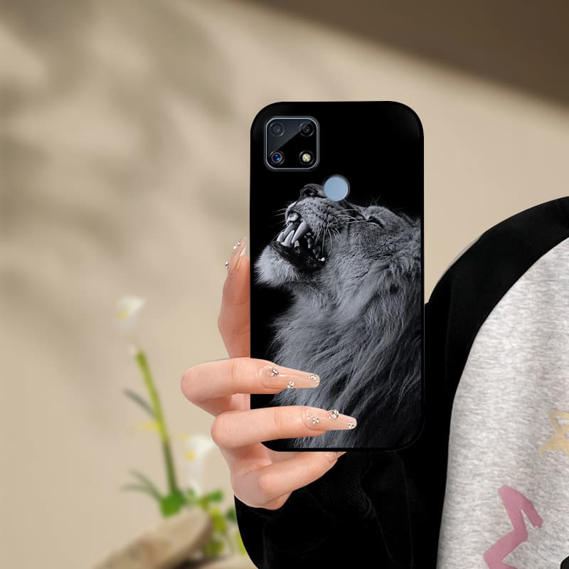 Silicone Phone Case For Realme C25s C25 Cover Painted Soft  For Realme C25 C25S C21 C21Y C25Y Phone Case RealmeC25s C 25 s Funda