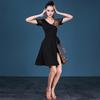 Latin Dance Suit Summer Leopard Print Skirt Plus Size Line Dance Modern Dance Dress Party Wear Costume Female Suit Clothing
