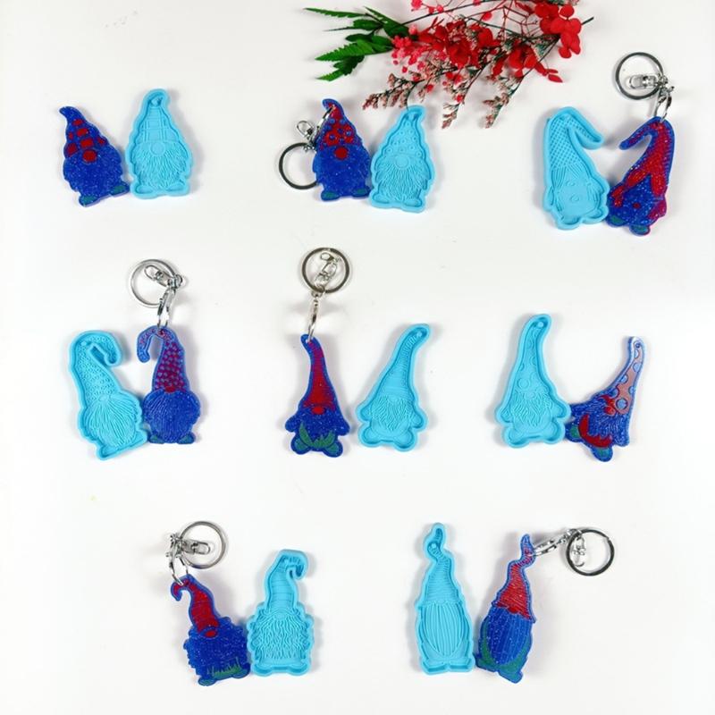 Dwarf for Doll Shaped DIY Keychain Resin Mold Silicone Mould DIY Crafts UV Epoxy Mold Handmade Jewelry Pendant Resin Cas
