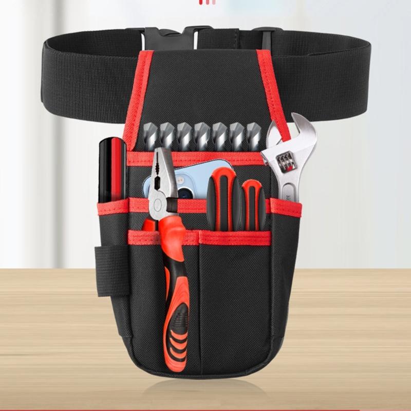 Multifunctional Storage Bag Waterproof Waist Pack Hardware Repair Tool Pocket Wrench Pliers Electrician Household Belt