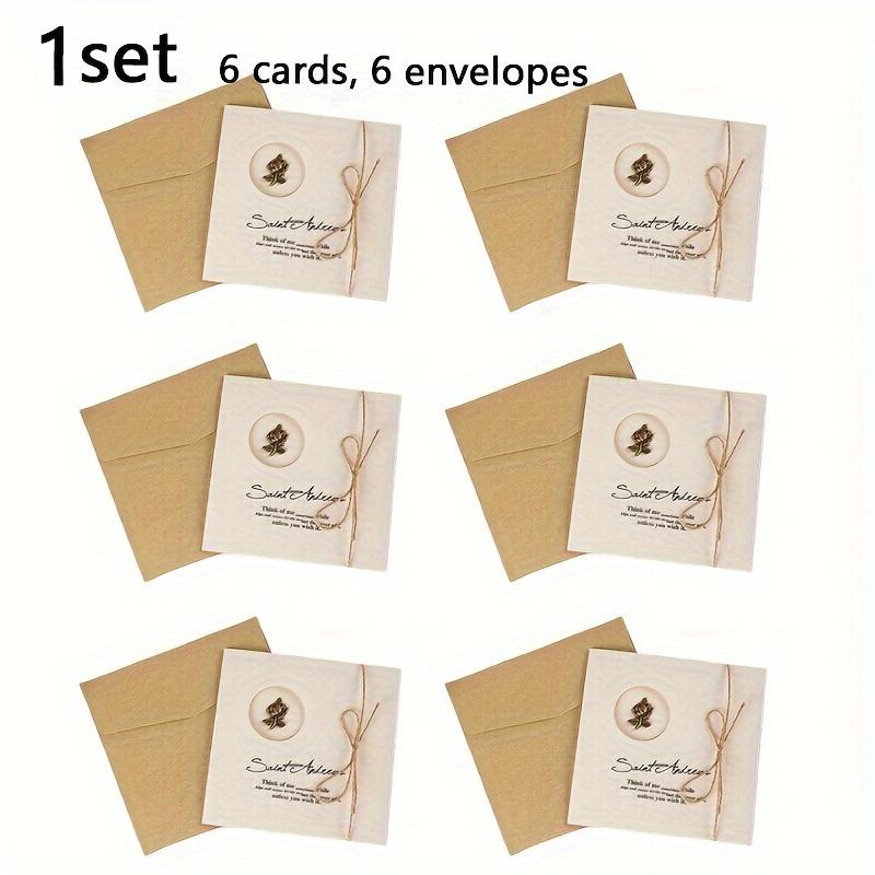 1Set Retro Greeting Card Small Card, Exquisite High-end Creative Three-dimensional Birthday Card, Gratitude and Blessing Small Card