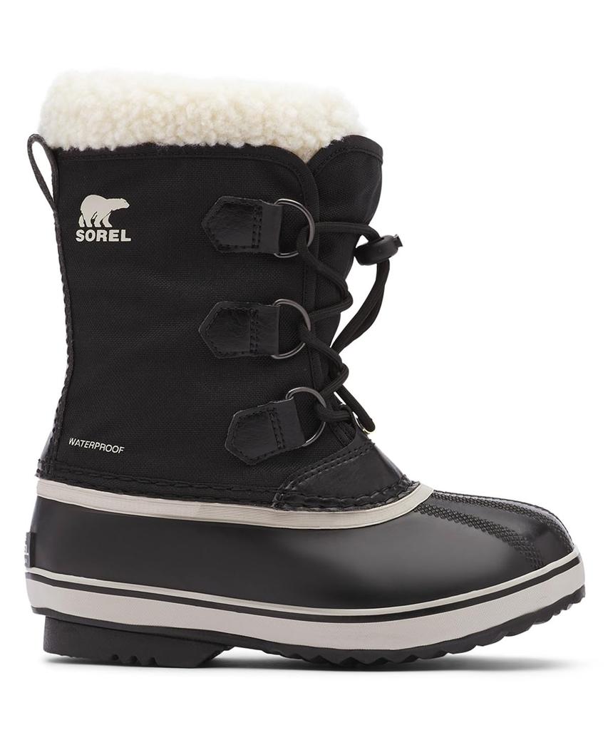 Sorel Ute Pack Nylon Waterproof Size Black Kids' Boots, 24.0cm,