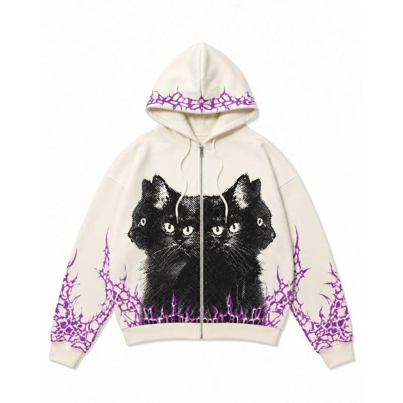 2026 Stand-Up Collar Unisex 3D Printed Hooded Sweatshirt Casual Loose Fit Long Sleeve Pullover Youth