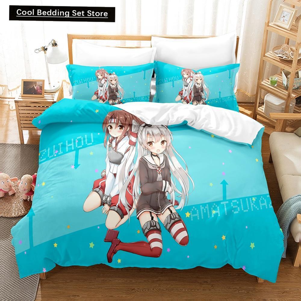 Zuihou (Kancolle) Bedding Set Single Twin Full Queen King Size Bed Set Aldult Kid Bedroom Duvet Cover Sets Print Bed Sheet Set