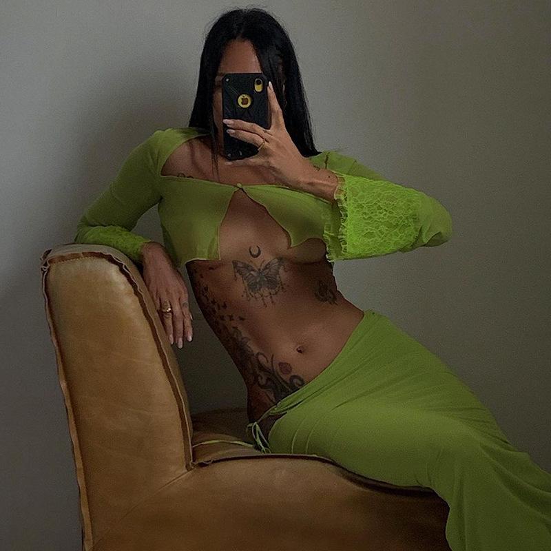 Sady Y2K Dámské soupravy dvoudílných outfitů Dámská 2dílná letní košilka+sukně Dámské teplákové soupravy pro rok 2022