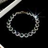 Bracciale Geometrico in Zirconi di Lusso Raffinato: Design Colorato e Versatile