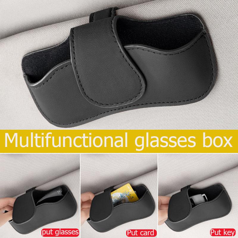 AABHK1 Parasole per auto portaocchiali portaocchiali in pelle per Chevrolet Cruze Spark Captiva Suburban Camaro Malibu Trax Aveo Equinox