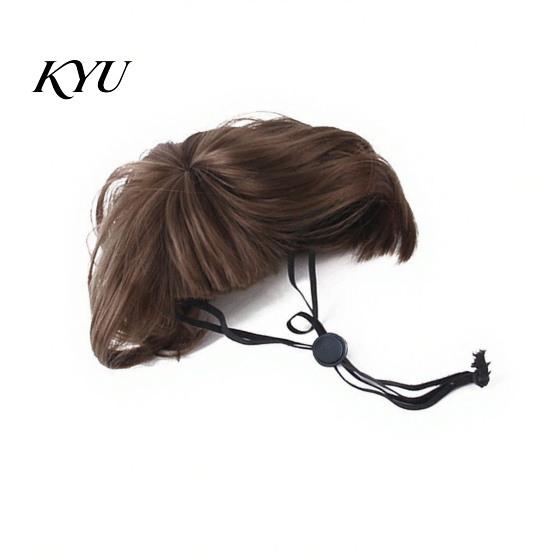 Cute Pet Cosplay Bob Wig, Funny Cat Wig with Adjustable Elastic Band, Soft Breathable for Dogs Mesh, And Cats, Halloween Party Accessories Washable