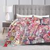 Umamusume Pretty Derby Haru Urara Warm Soft Blanket Airplane Travel Plush Throw Blanket Bedroom Flannel Bedspread Sofa Bed Cover