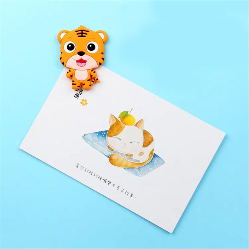 Moda drăguț din silicon Animal autocolant frigider PVC desene animate magnet frigorific copii puzzle cadou jucărie