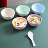 12cm Japanese Rice Bowl Soup Noodle Creative Fruit Salad Wheat Flavor Family Children Daily Use Small Bowl 2pcs Set