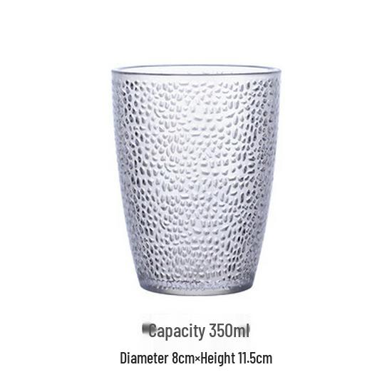 Colored Acrylic Water Cup: Transparent, Heat-Resistant, Drop-Resistant—Perfect for Mouthwash, Juice, Tea, or Beer.