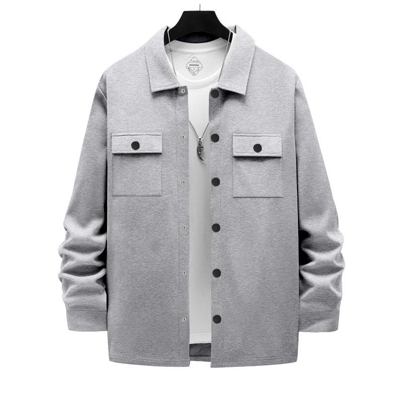 Men's Retro Heavy-Duty Fleece-Lined Single-Breasted Lapel Jacket