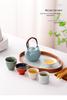 Palace Museum Creative Five Kilns Tea Cup Set: New Chinese Style Outdoor Travel Souvenir