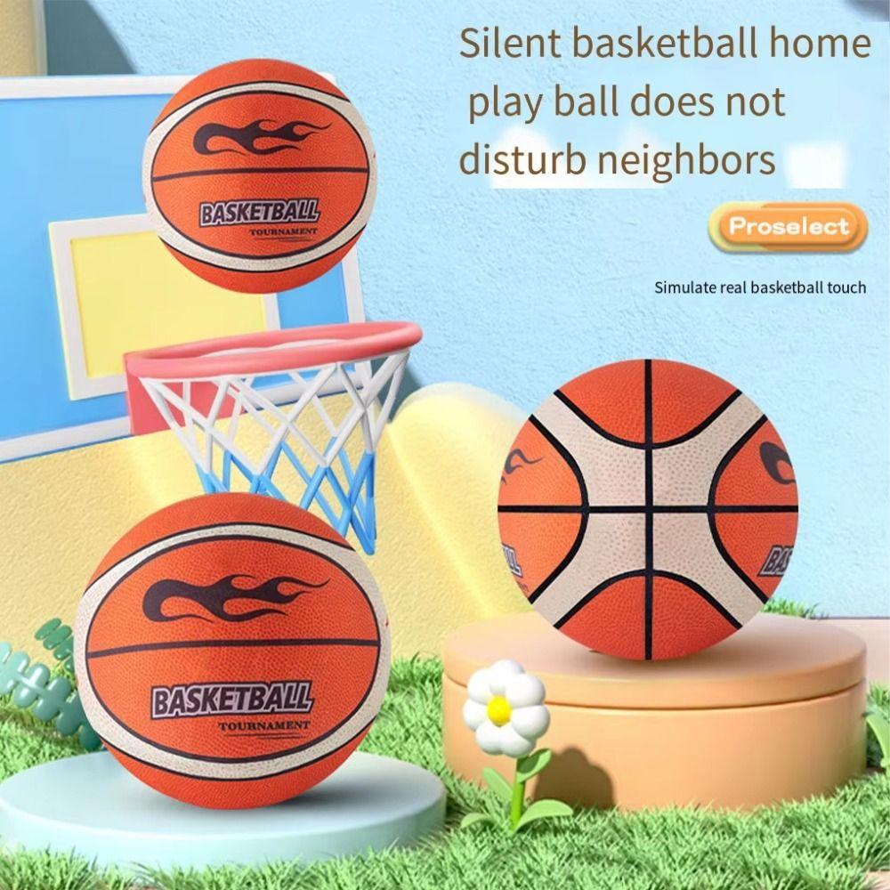 High Elasticity Silent Bouncing Basketball Low Decibel Elastic Practice Ball  Birthday Gift