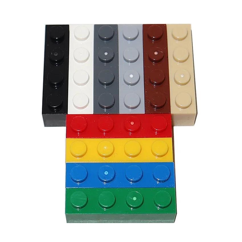40PCS 3010 3066 1x4 Blocks Dots Thick MOC Assemble Particles 1*4 Construction Bricks DO IT YOURSELF Learning Creativity Toy Ideal for Children