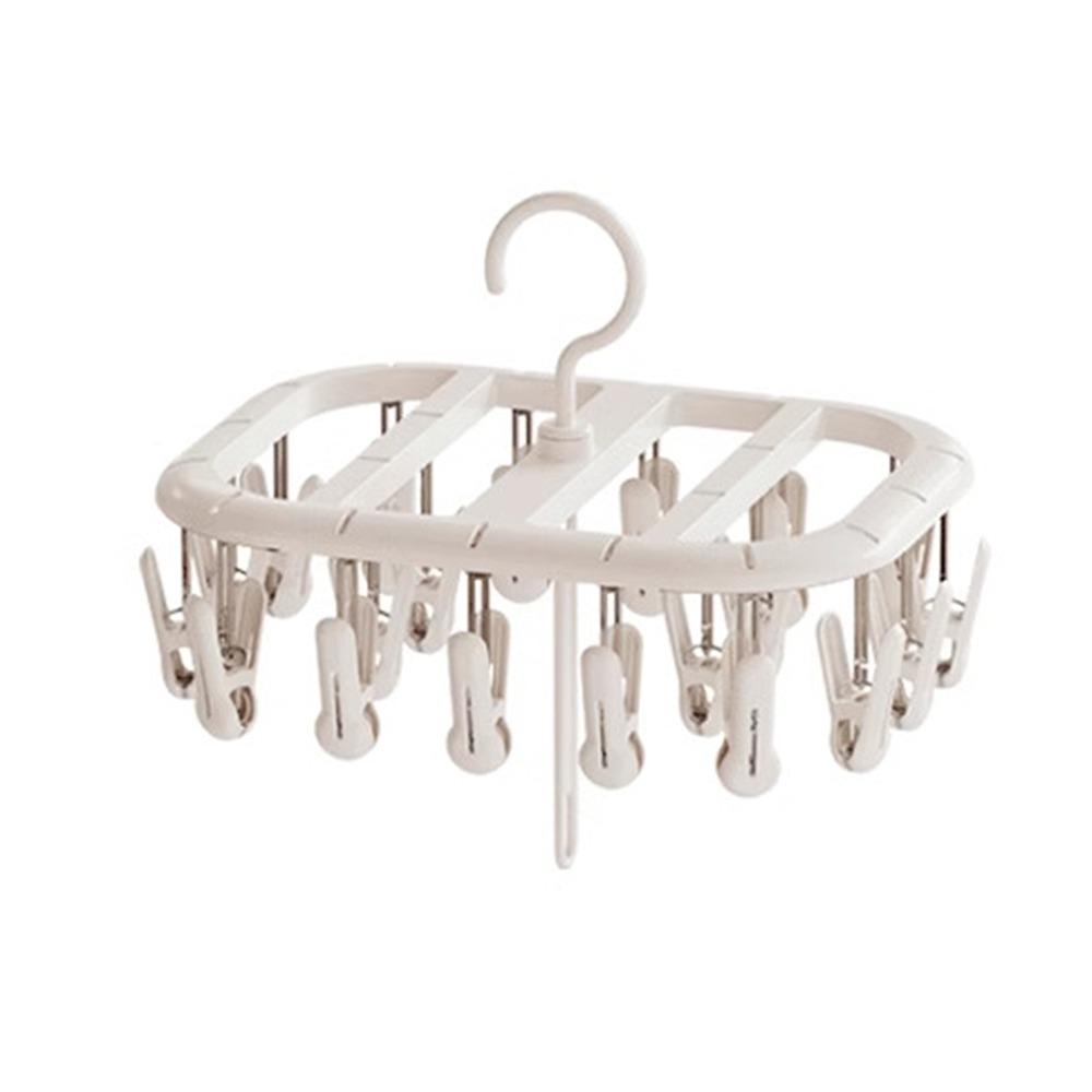 Thickened Design Sock Drying Rack 12/20 Clips Socks Organizer Holder Home Laundry