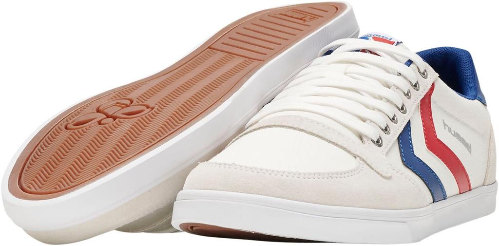 Кроссовки Hummel Slimmer Stadil Low Canvas белые/синие/красные/зеленые