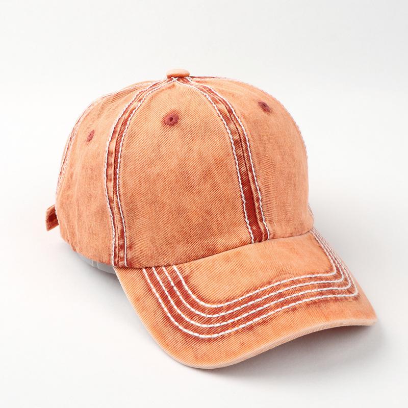 

Бейсболка градиентного цвета в винтажном стиле для женщин, легкая регулируемая кепка для папы с вышивкой, идеально подходит для повседневной носки и защиты от солнца Adjustable