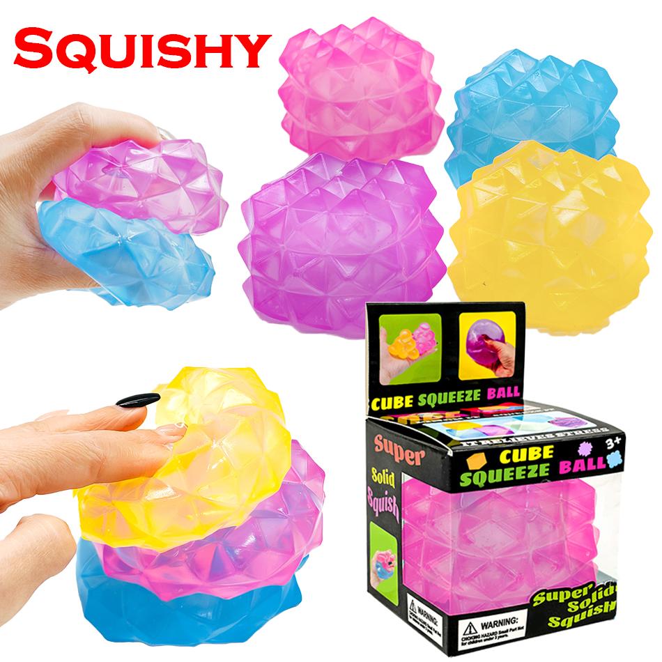 Squishy Needoh Nice Cube Sensory Fidget Cube Stress Relief Anxiety Sensory Tool For Focus Adhd & Office Desk Calming Gadget Toys