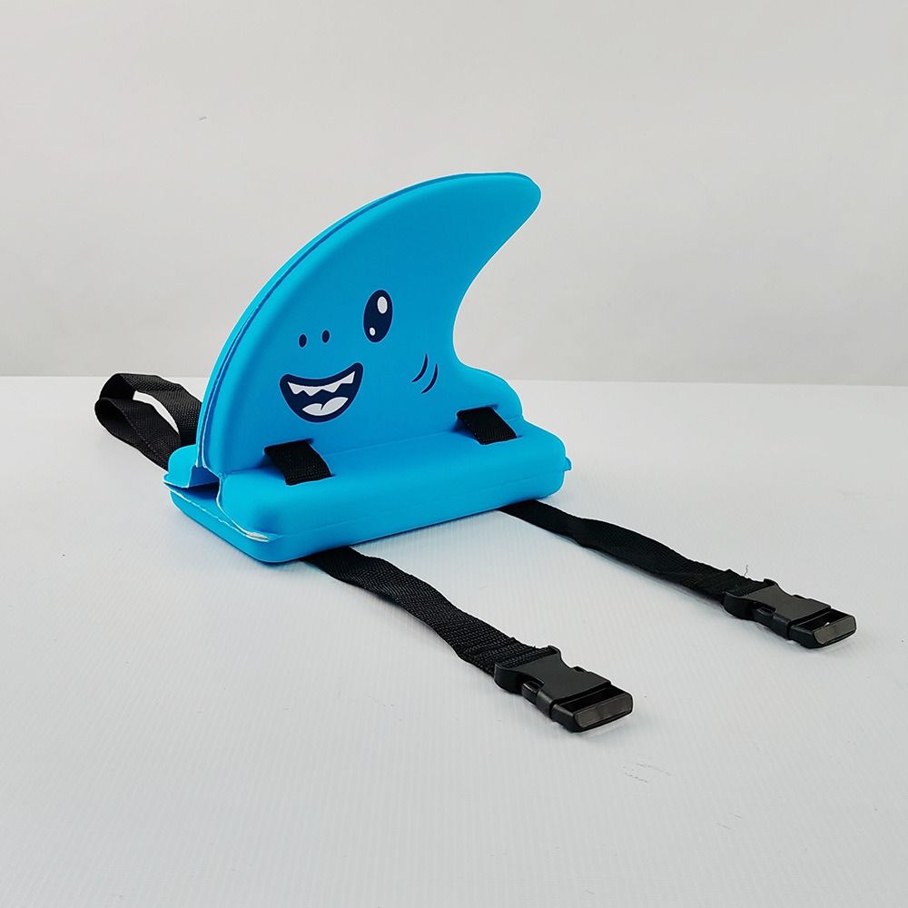 Safety Buckle Shark Fin Swimming Aid Dual Airbags Shark Fin Swim Float for Kids Adult
