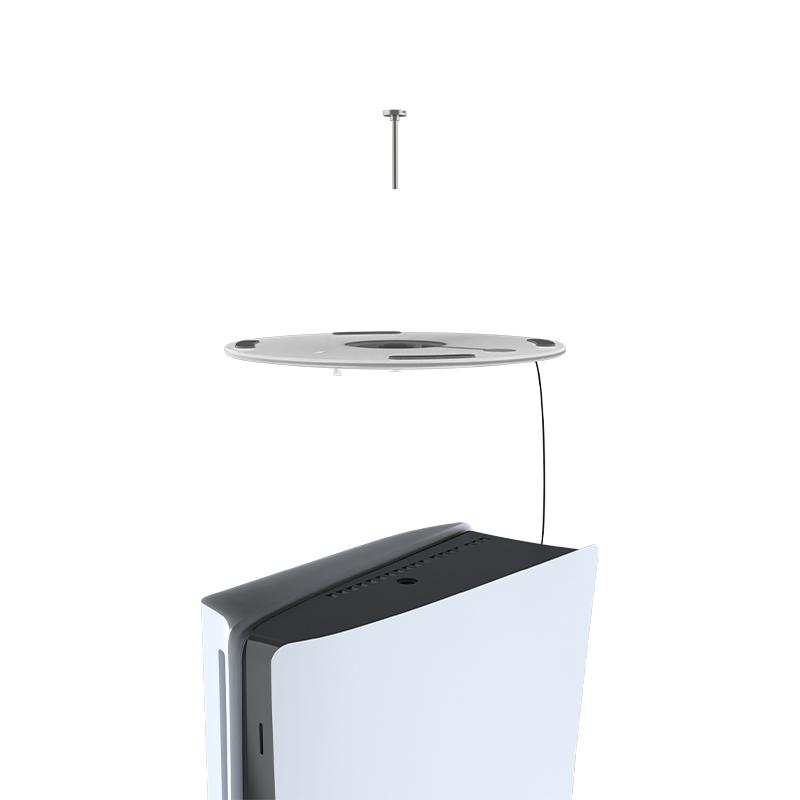 Supporto Verticale RGB per Console PS5 e PS5 Slim, Originale 1:1 base in metallo per accessori per Playstation 5 Disc e Digital Edition