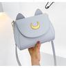 Summer Sailor Moon Ladies Handbag Black Luna Cat Shape Chain Shoulder Bag PU Leather Women Messenger Crossbody Small Bag Purses