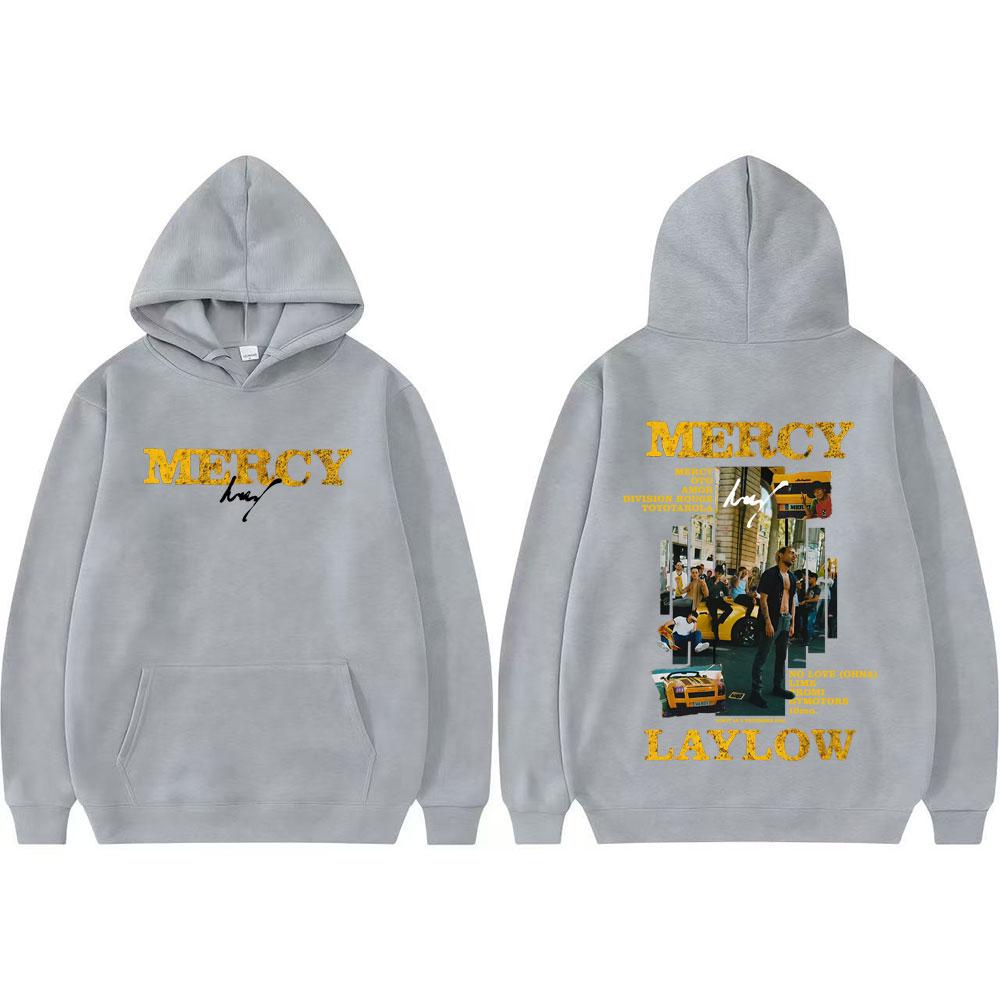 

Rapper Laylow Mercy Album Printed Hoodies Men Women Vintage Classic Oversized Pullovers Casual Oversized Long Sleeve Sweatshirts 3XL