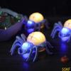 55KF 12Pcs Desktop LED Light Illuminated Spiders Night Light Decoration for Indoor