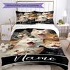Cat77 Personaliseer Je Naam Beddengoed Set Ademende Dekbedovertrek Met Kussenslopen Decoratief Beddengoed Voor Slaapkamer Huisdecoratie Verjaardagscadeau