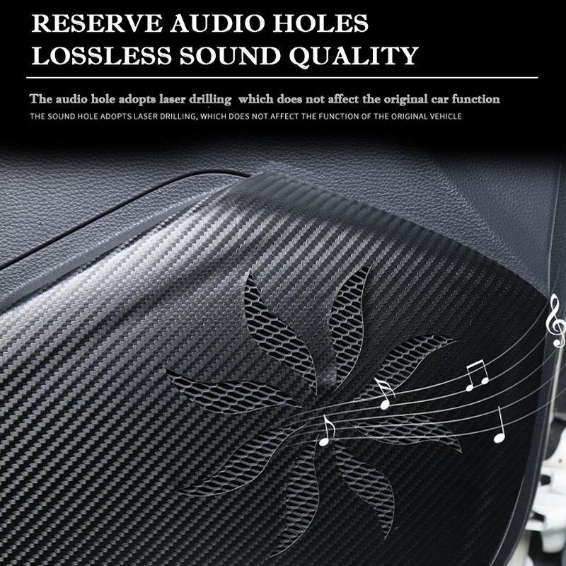 4PCS Carbon Fiber Texture Door Anti-dirty Anti-kick Pad Cover Sticker For Honda Accord 2014- 2024 Accessories