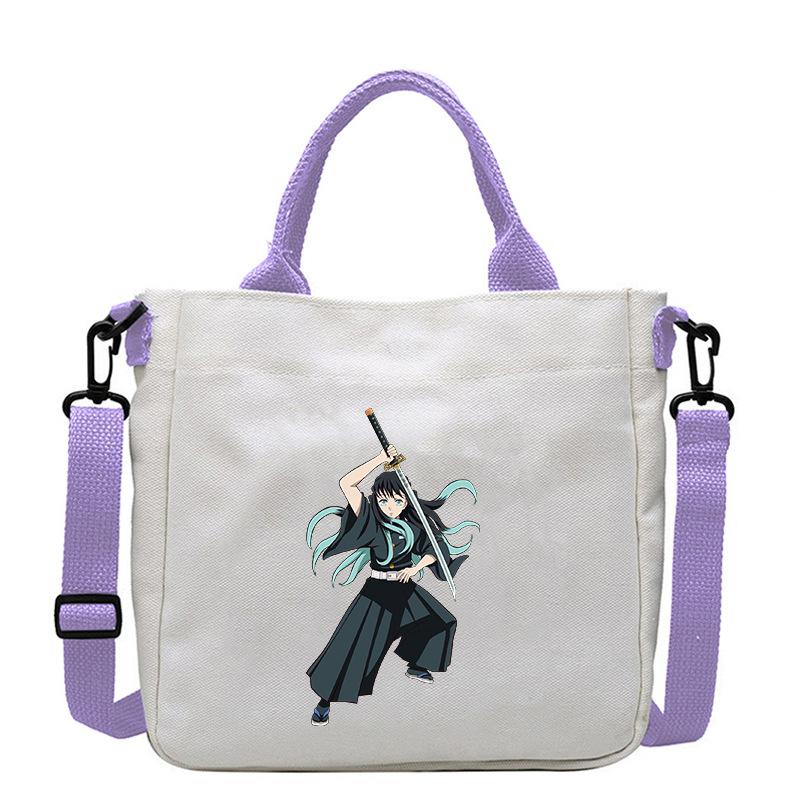Japanische Cartoon-Comics Demon Slayer: Kimetsu no Yaiba - Muichiro Tokito Bedruckte Canvas-Tasche 7547