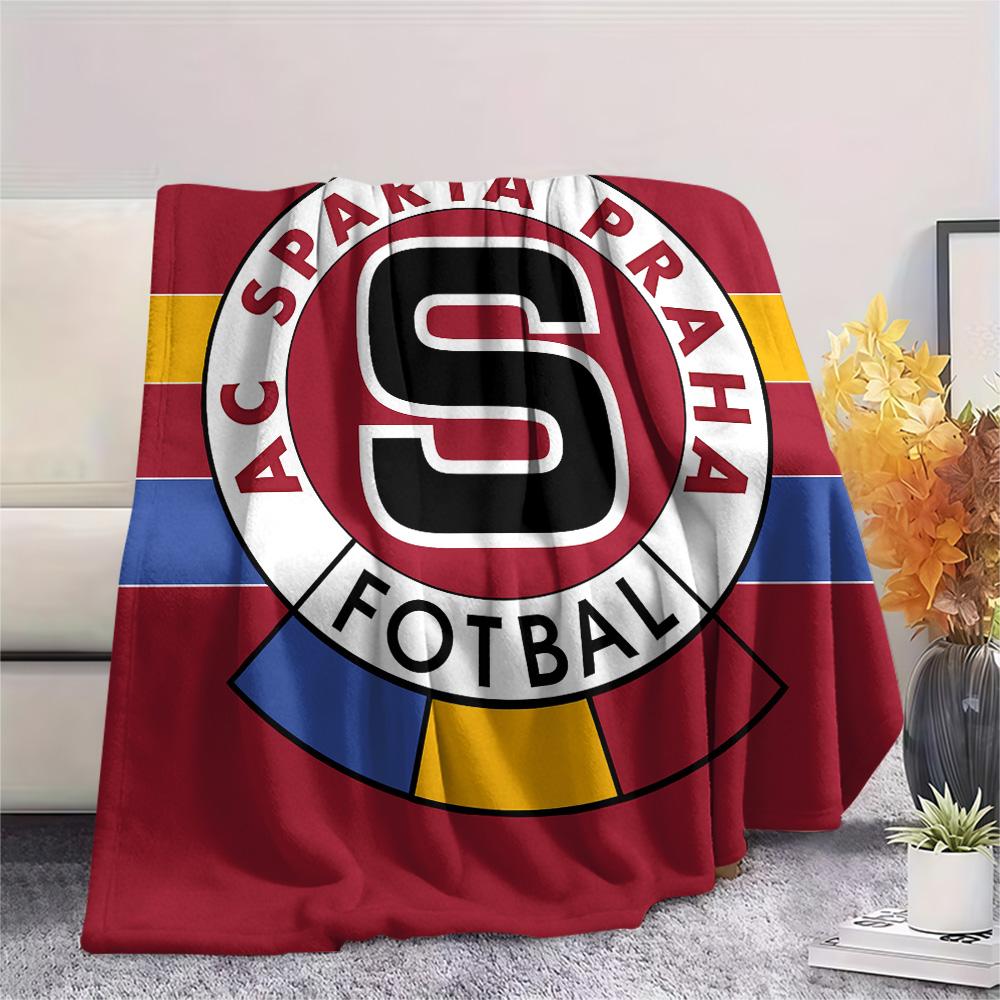AC Sparta Praha Print Flannel Blanket, High quality Comfortable for All Seasons, Home Decor, Warmth and Comfort, Perfect for Christmas Gifts 80cm x 120cm
