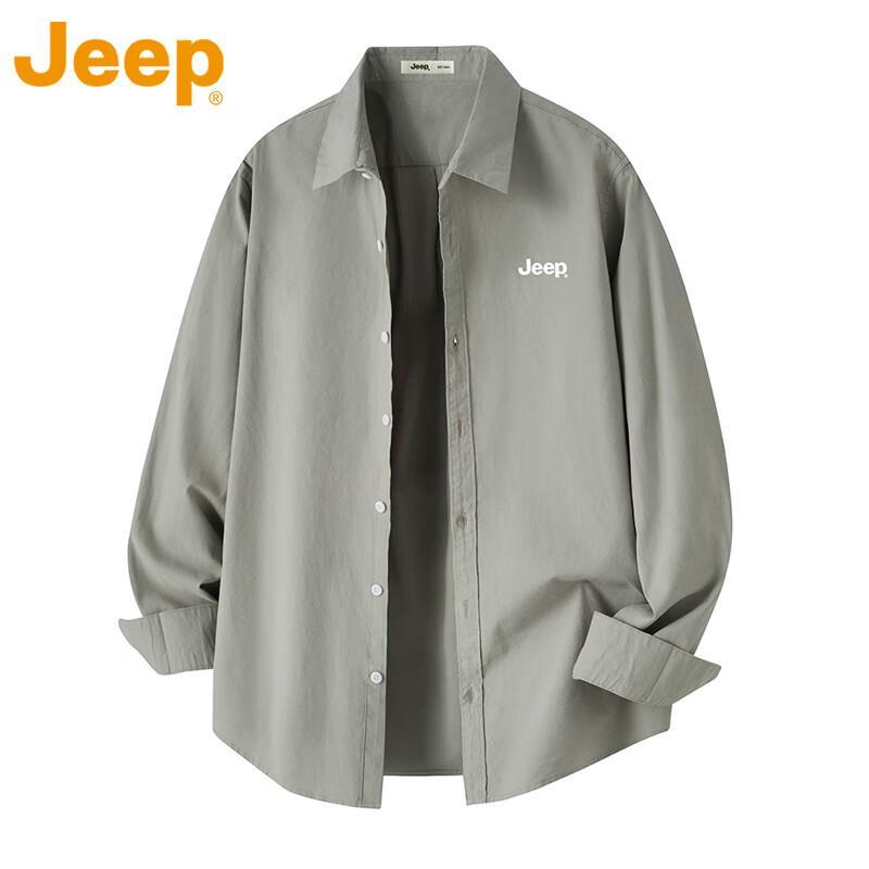

Jeep Мужская повседневная хлопковая рубашка с длинным рукавом 3XL