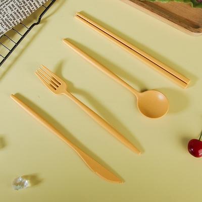 Stylish Portable Cutlery Set Fork Spoon Chopsticks and Knife
