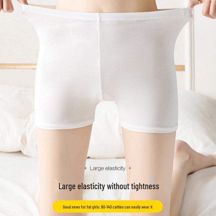 Women's Summer Ice Silk Lace-Trim Safety Shorts