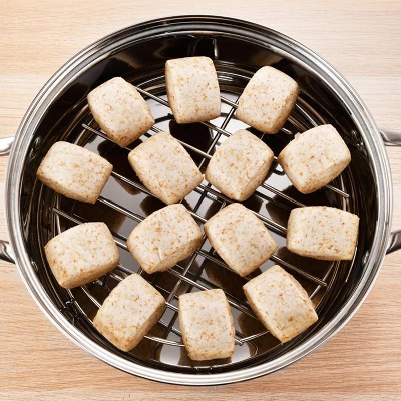 Paslanmaz Çelik Tencere Buhar Rafı Pişirme Fırın Tencere Standı Airfryer Izgara Yemek Aksesuarları Mutfak Buharlama Rafları Izgara