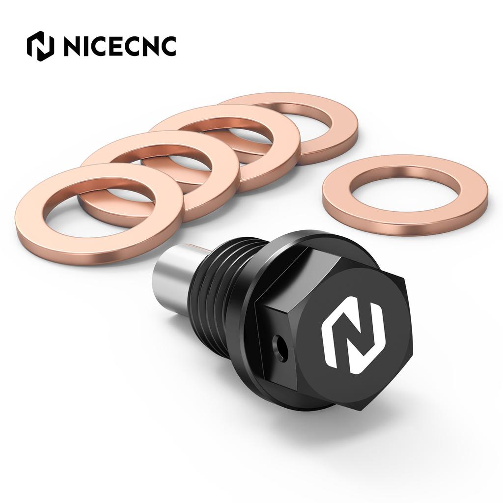 NICECNC For Husqvarna TE 300 TE 250 FE 450 FE 501 2014-2025 Magnetic Oil Drain Plug Bolt For GasGas EC 300 EC 250 2021-2025