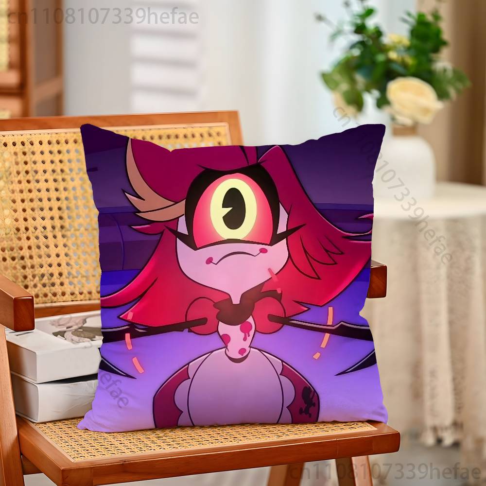 HHazbin Hotel Niffty Throw Pillow Case For 45x45cm55x55cm30x30cm For Home Bedroom Decoration And Protector