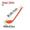 Xiangyuanmei Long Handle Colorful Melamine Soup Spoon - Imitation Porcelain for Hotel and Restaurant Use