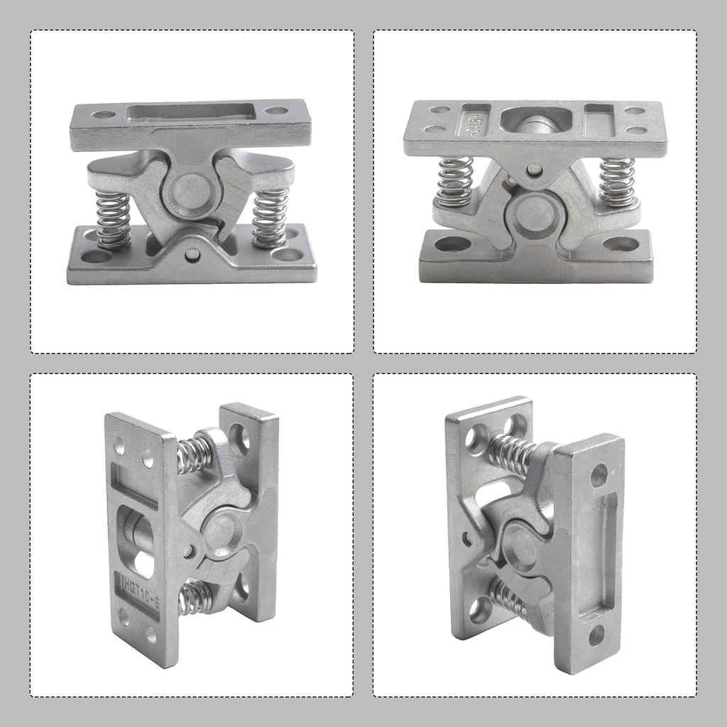 Double Roller Catch With Spring Loaded Door Lock Stop Clamp RV Door Clamp Clip Spring Lock Bead Door Roller Latch