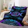 1pc Mandala Art Blanket, Lightweight Flannel Throw For Sofa, Bed, Travel, Camping, Livingroom, Office, Couch, Chair