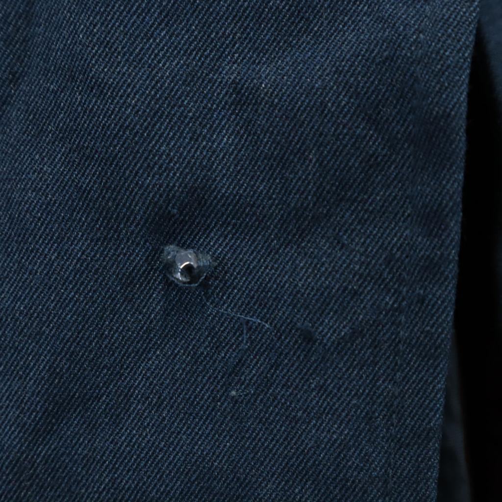 Canadian Army Old All-Weather Coat Stainless Collar Coat Blue With Liner Men's Used