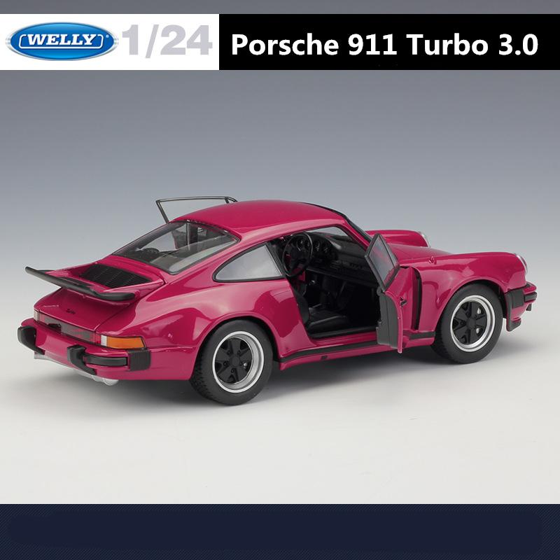 Welly 1/24 1974 Porsche 911 Turbo 3.0 Alliage Modèle de Voiture à l'Échelle Métal Moulé sous Pression Modèle de Voiture Miniature Collection Jouet pour Enfants